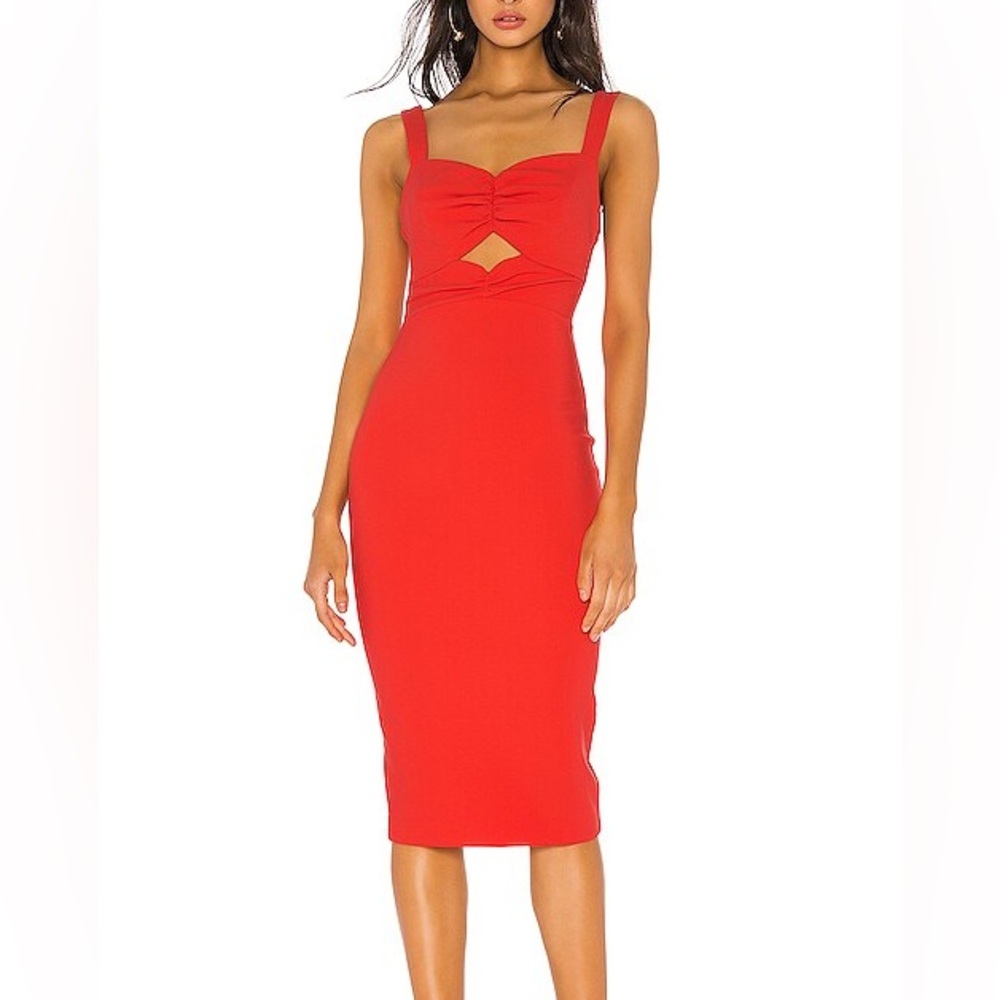 Likely Terry Midi Dress in Grapefruit